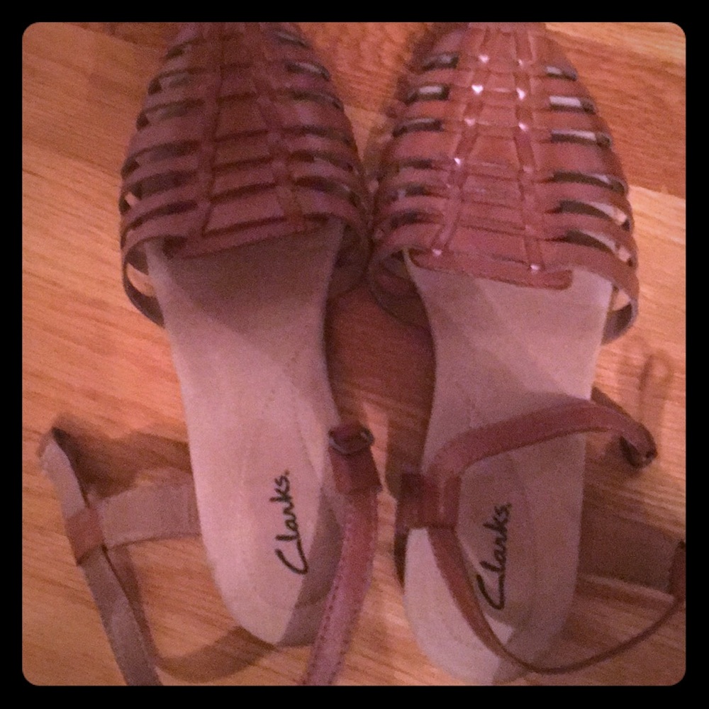 Clarks woven sandals